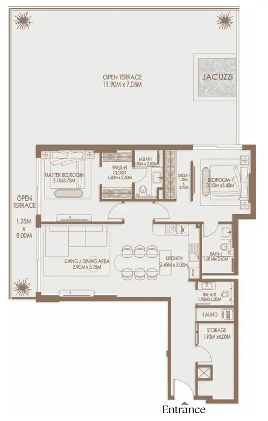 Gutti Development Veona by Gutti floor plan
