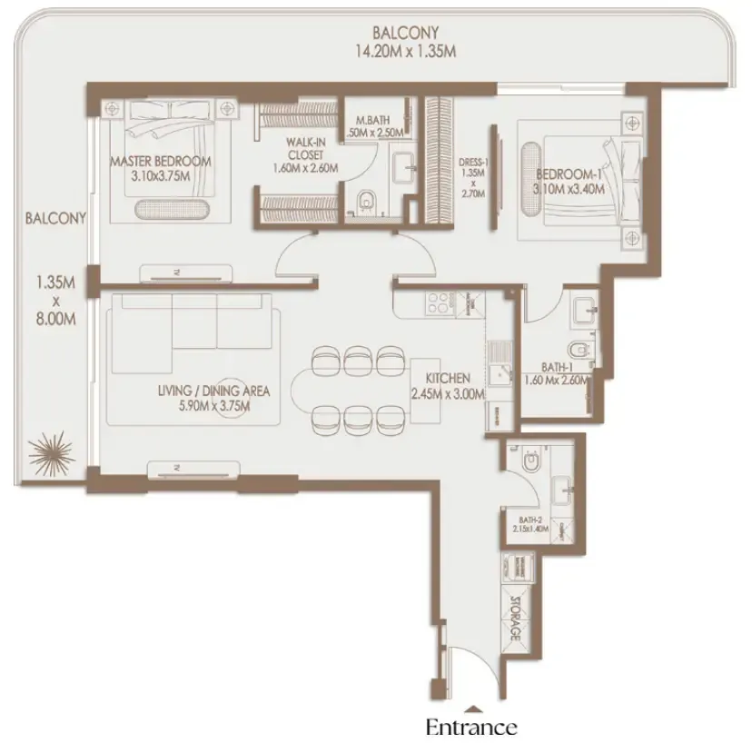Gutti Development Veona by Gutti floor plan