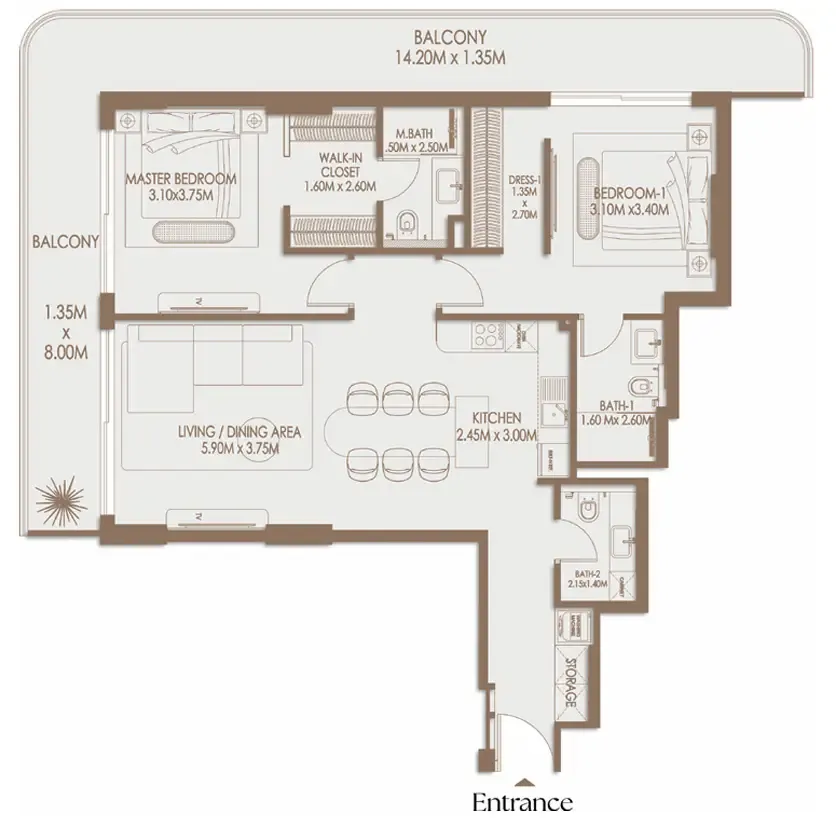 Gutti Development Veona by Gutti floor plan