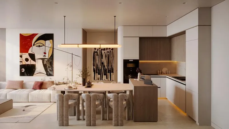 Interior at Veona by Gutti in Dubailand Residence Complex Dubai