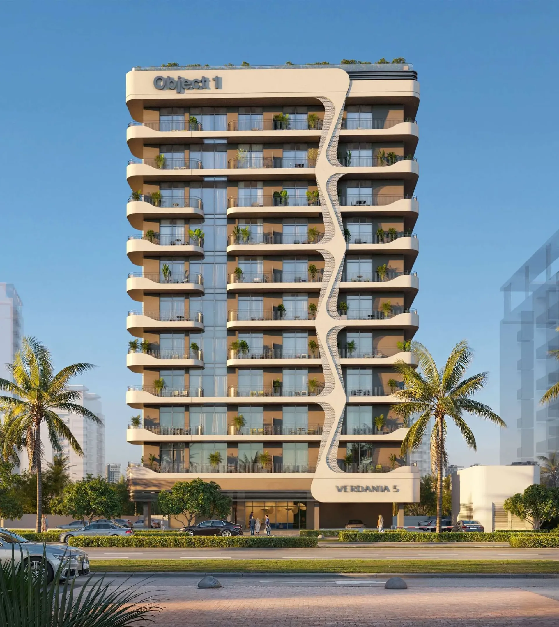 Exterior at VERDAN1A 5 in Dubai Land Residence Complex Dubai