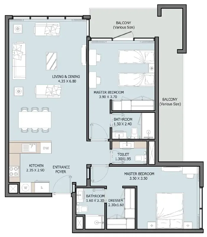 Reportage Properties Verdana VIII floor plan