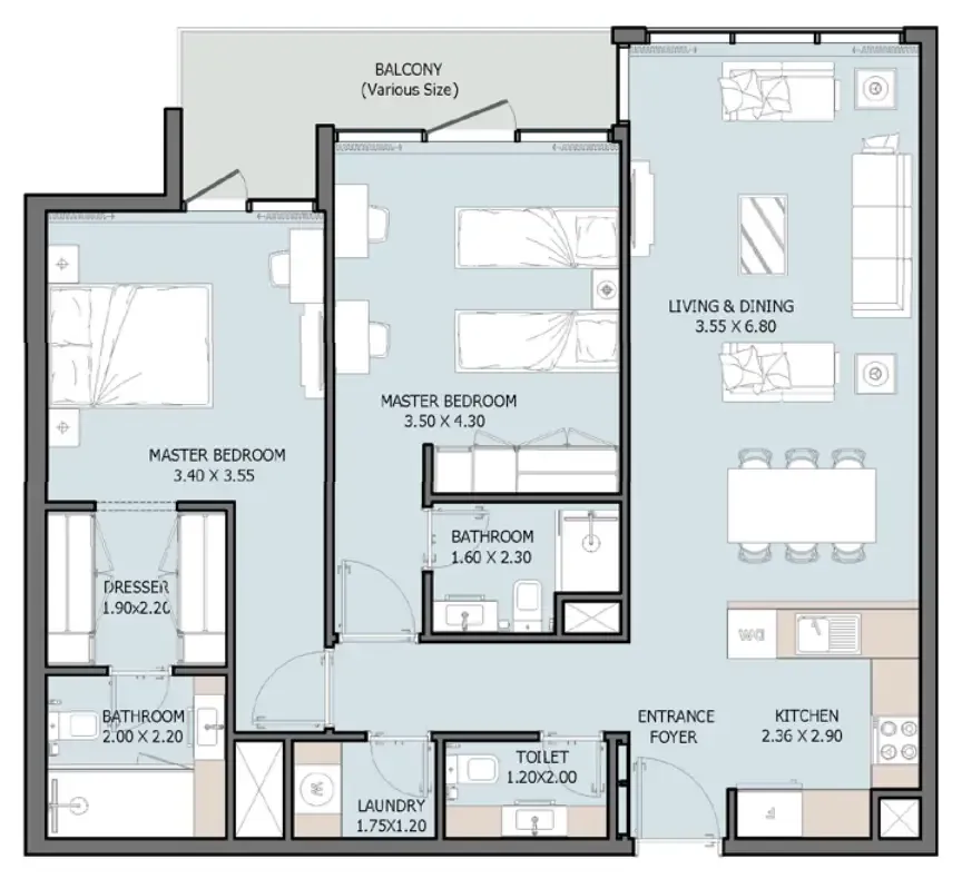 Reportage Properties Verdana VIII floor plan