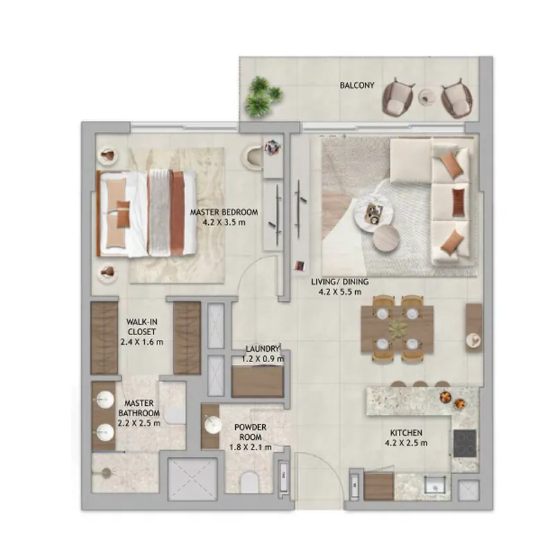 ALDAR Verdes by Haven floor plan