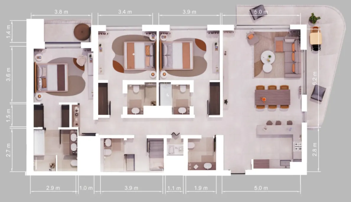 ALDAR Verdes by Haven floor plan