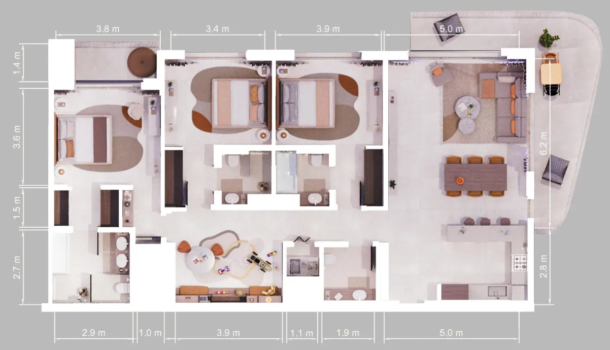 ALDAR Verdes by Haven floor plan