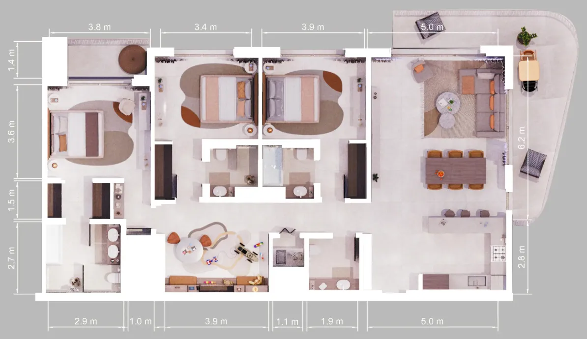 ALDAR Verdes by Haven floor plan