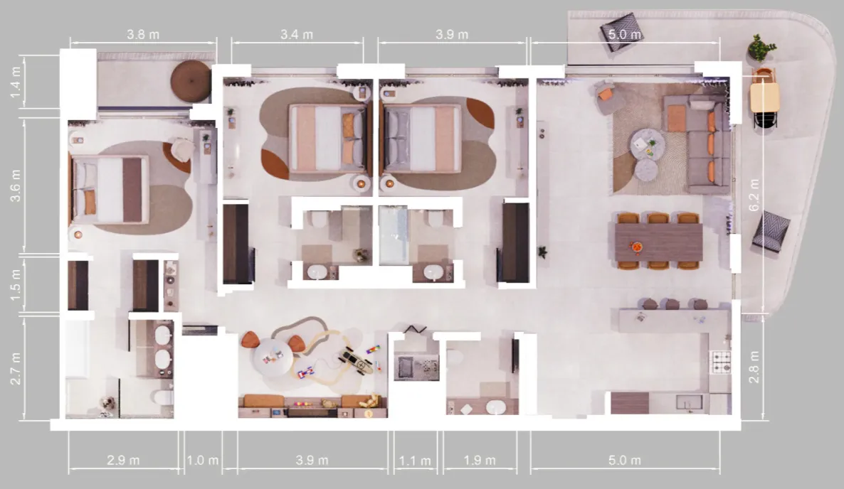 ALDAR Verdes by Haven floor plan
