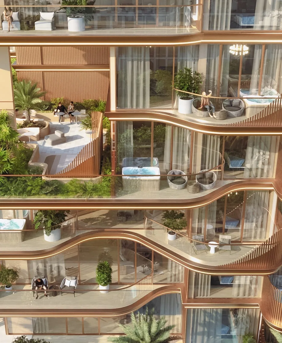 Exterior at Vestoria Bay in Dubai Islands Dubai