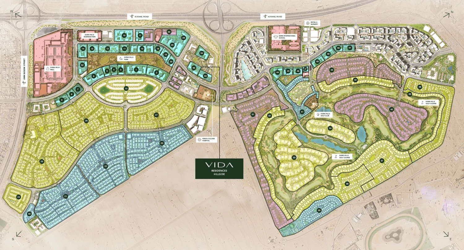 Emaar Vida Residences Hillside master plan