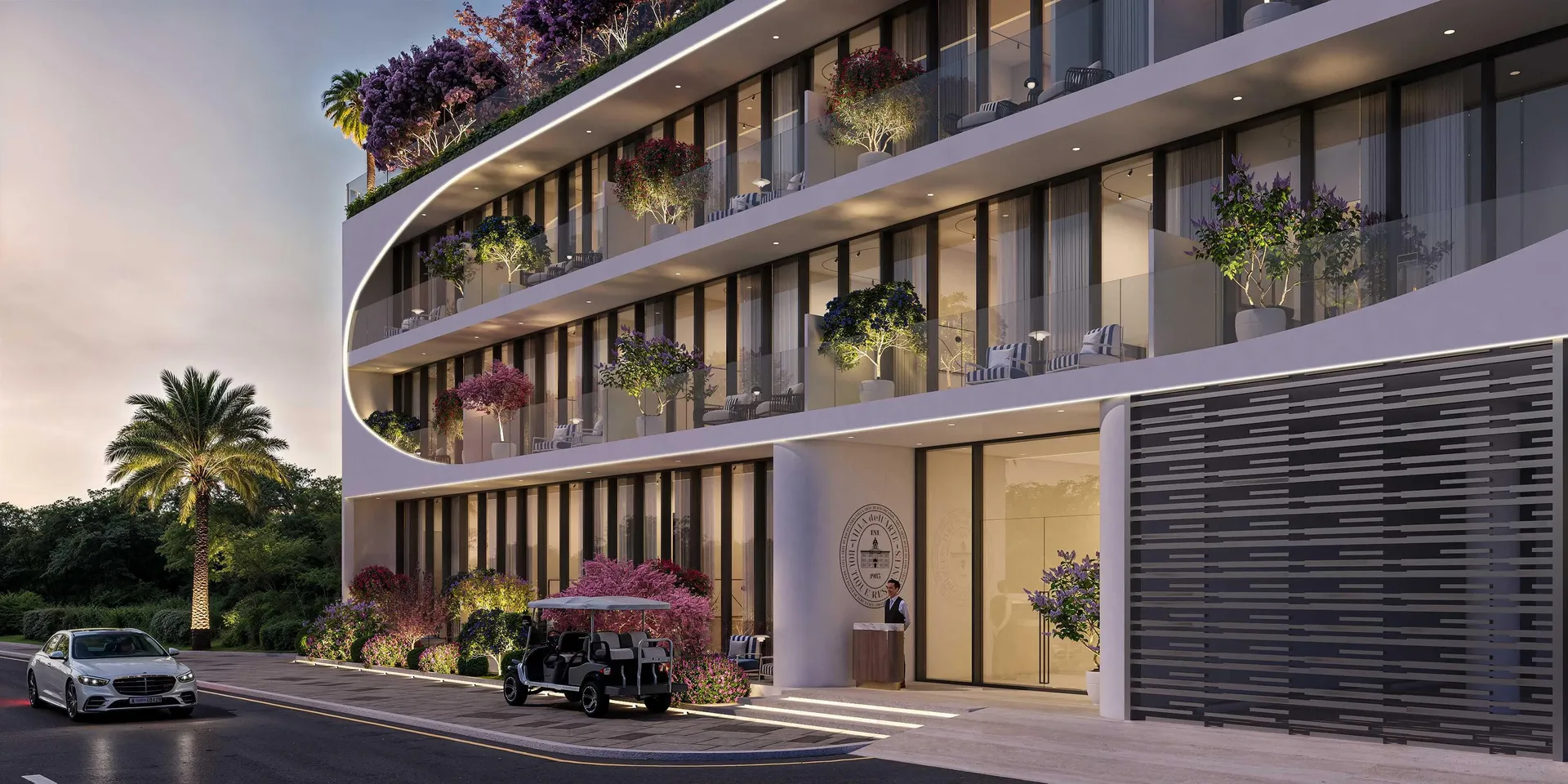 Exterior at Villa Del Arte in Dubai Islands Dubai