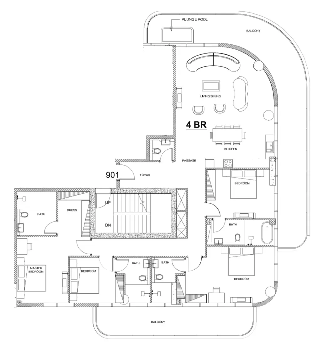 Mr. Eight Development Villa Del Brunello floor plan