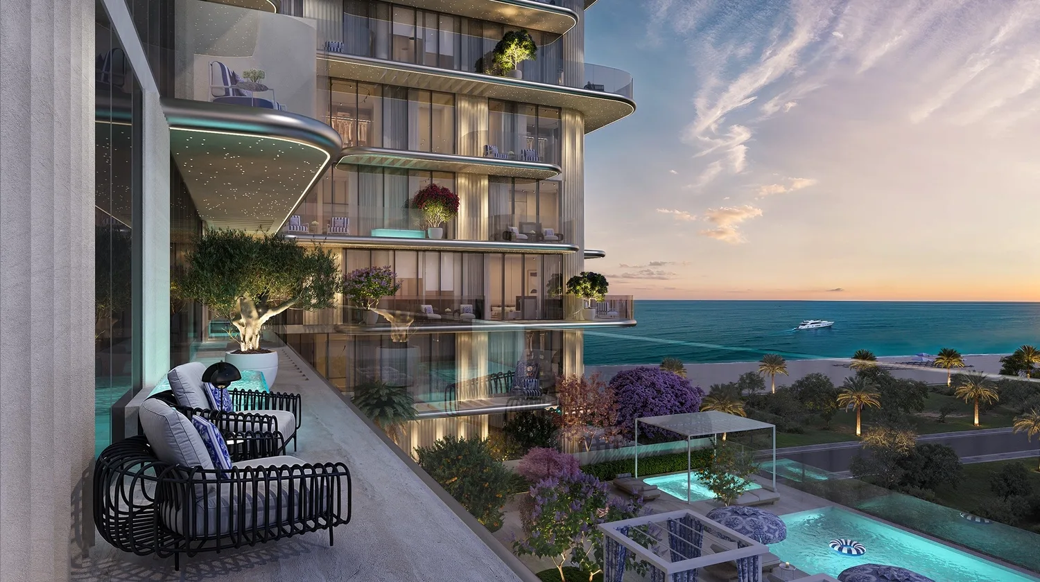 Exterior at Villa Del Brunello in Dubai Islands Dubai