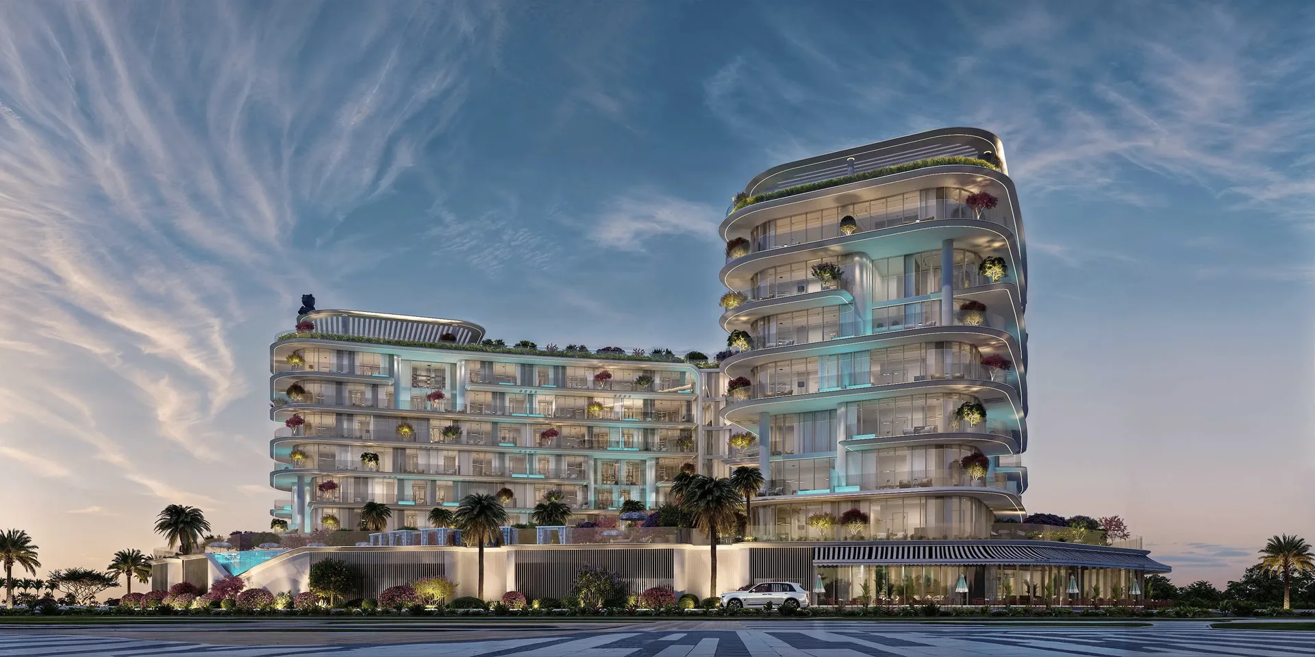 Exterior at Villa Del Garda in Dubai