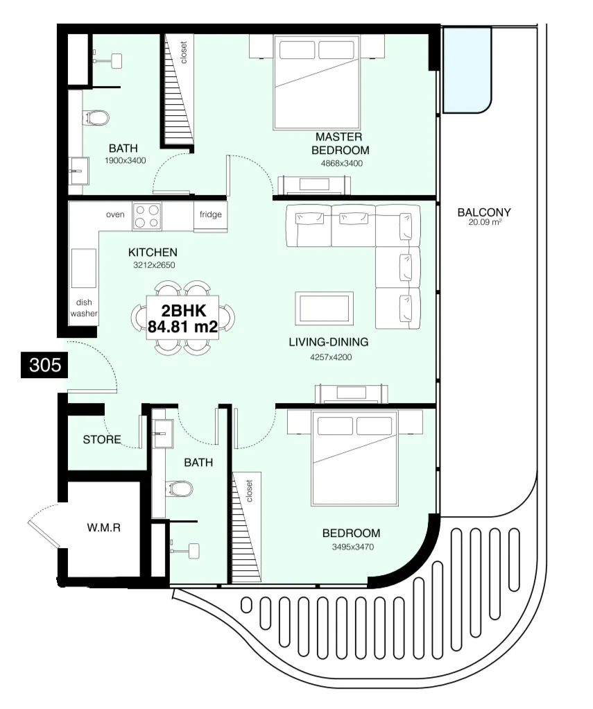 Mr. Eight Development Villa Del Gavi floor plan