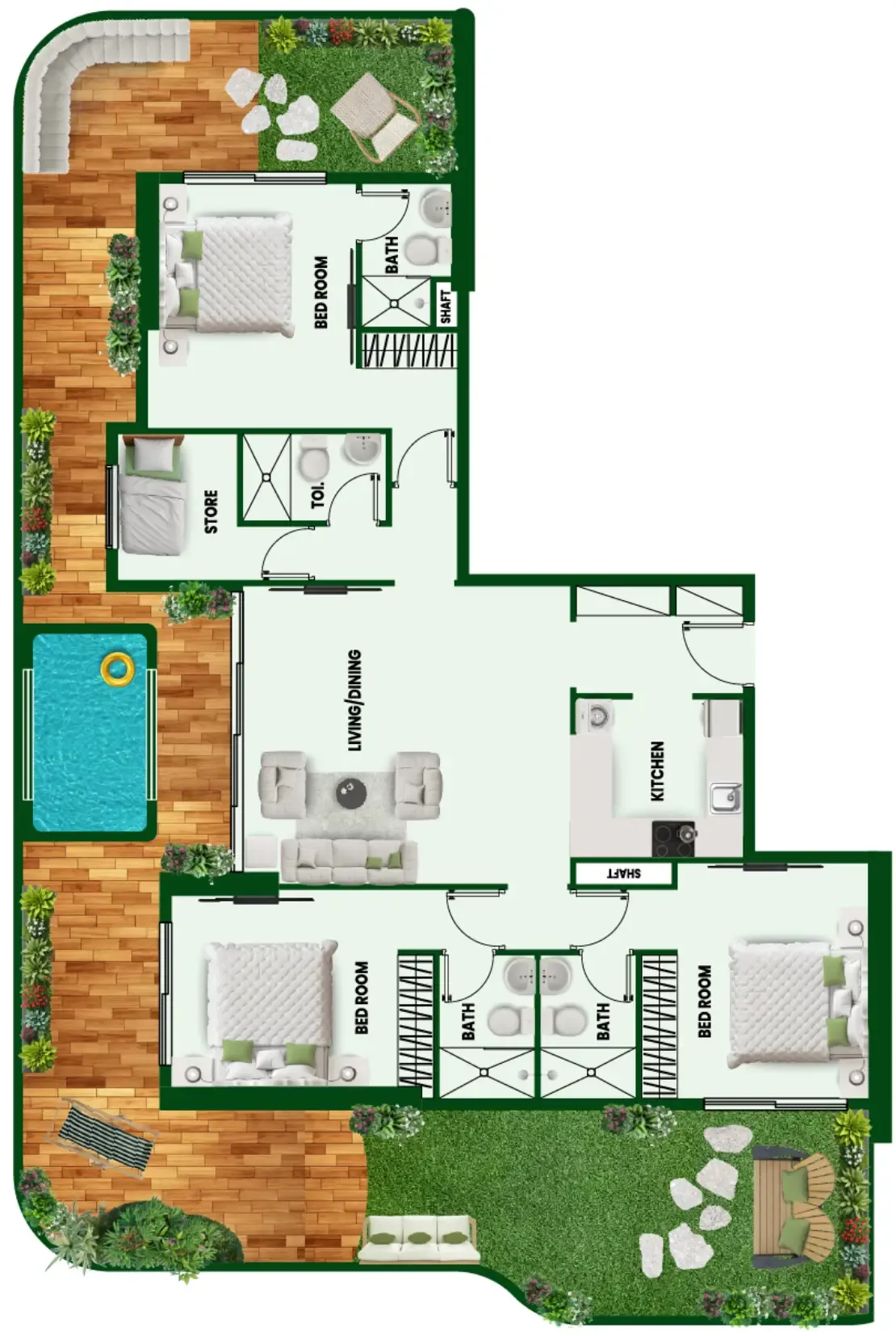 Vincitore Vincitore Wellness Estate floor plan