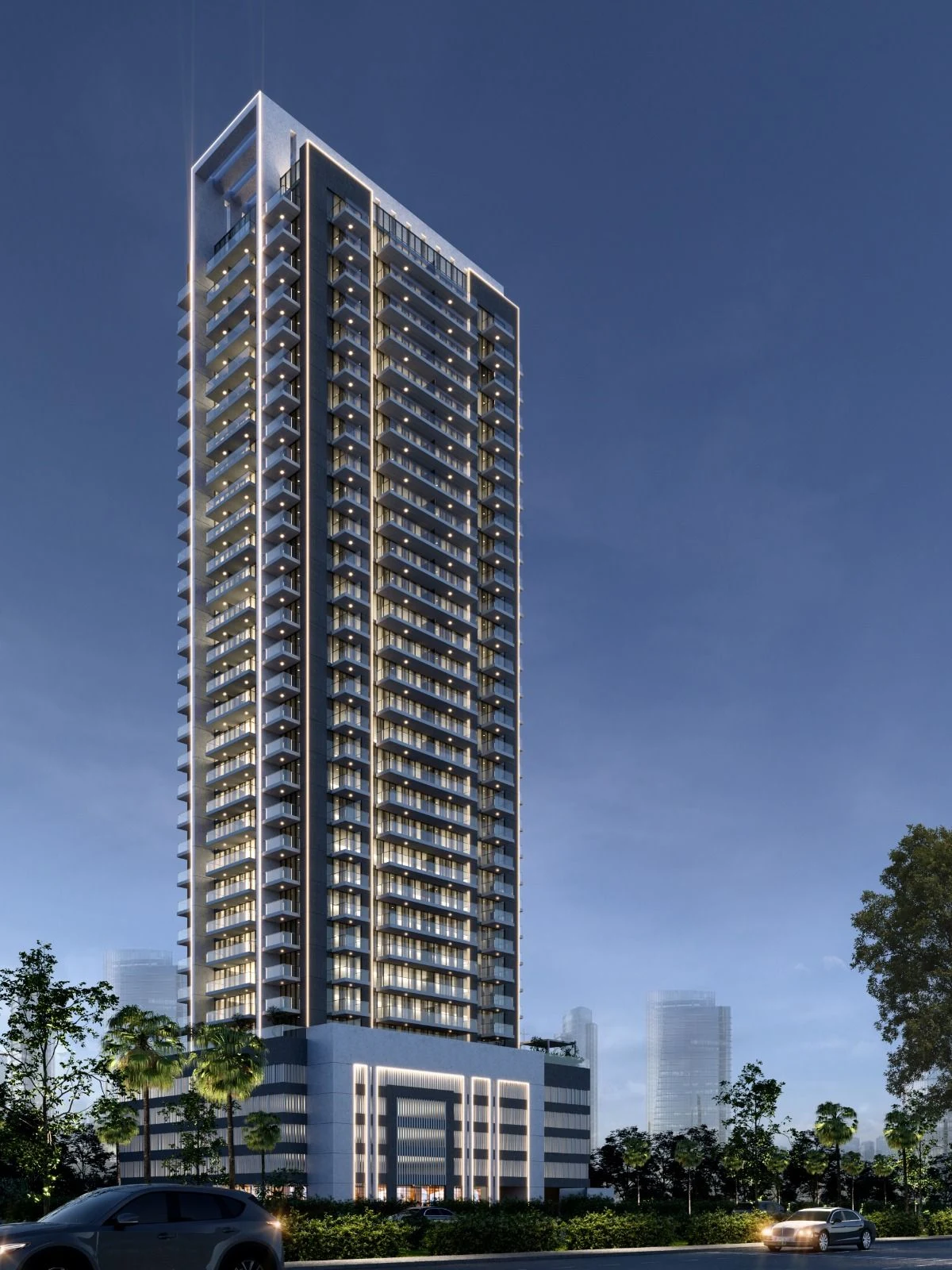 Violet Tower apartments in Jumeirah Village Circle, Dubai