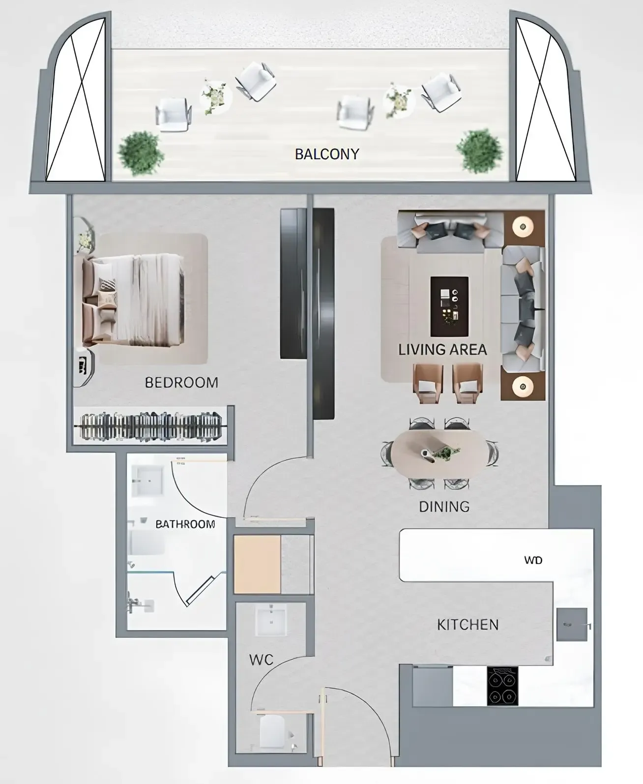 Binghatti Vision Iconic floor plan