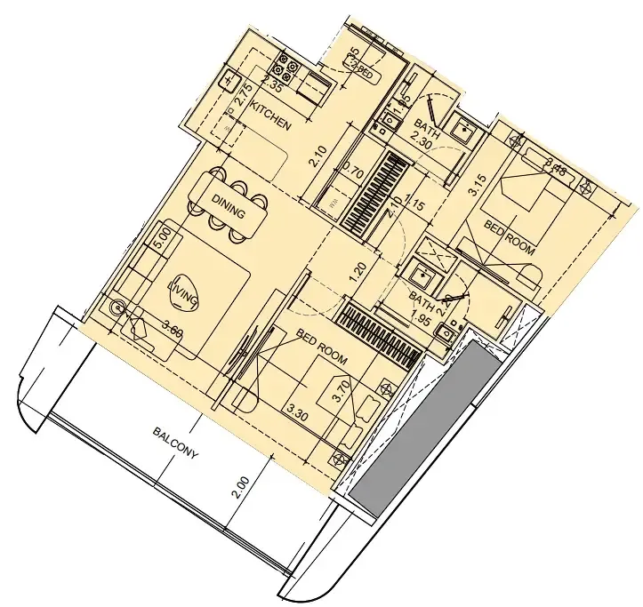 Binghatti Vision Iconic floor plan