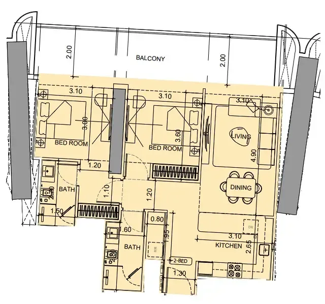 Binghatti Vision Iconic floor plan