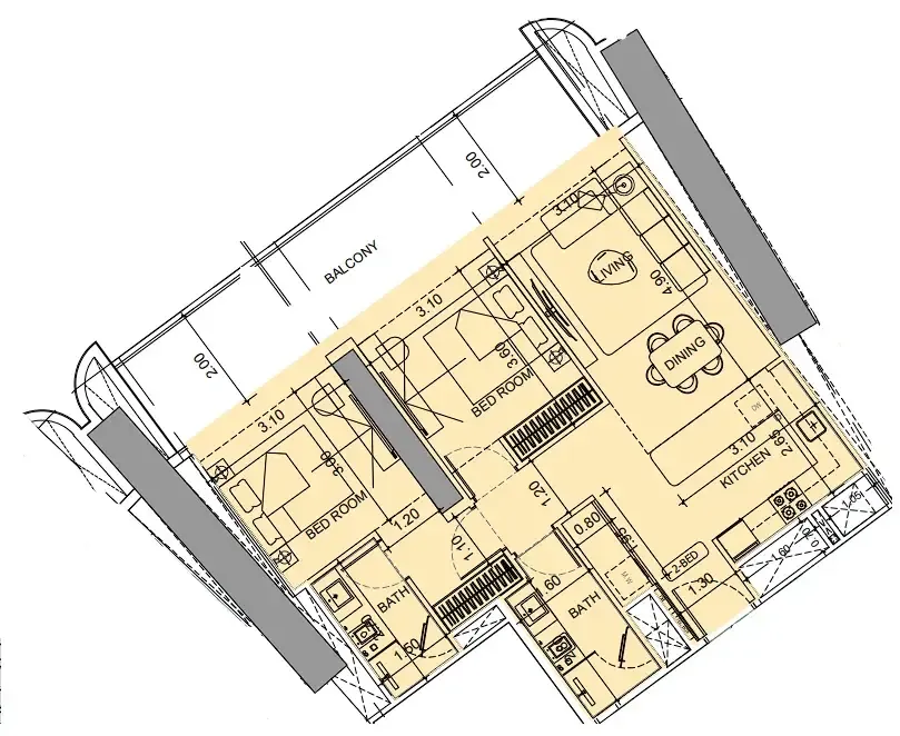 Binghatti Vision Iconic floor plan