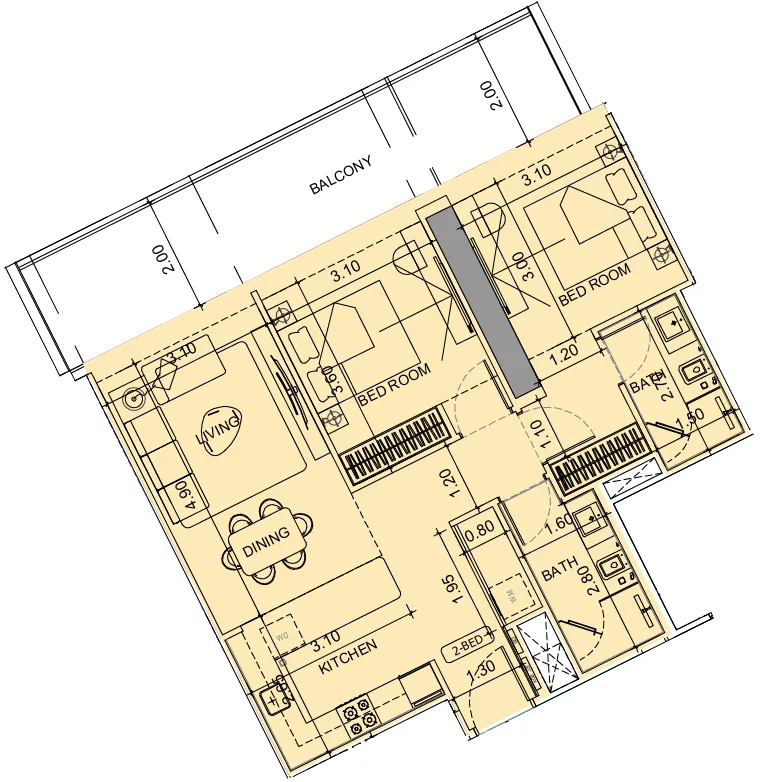 Binghatti Vision Iconic floor plan