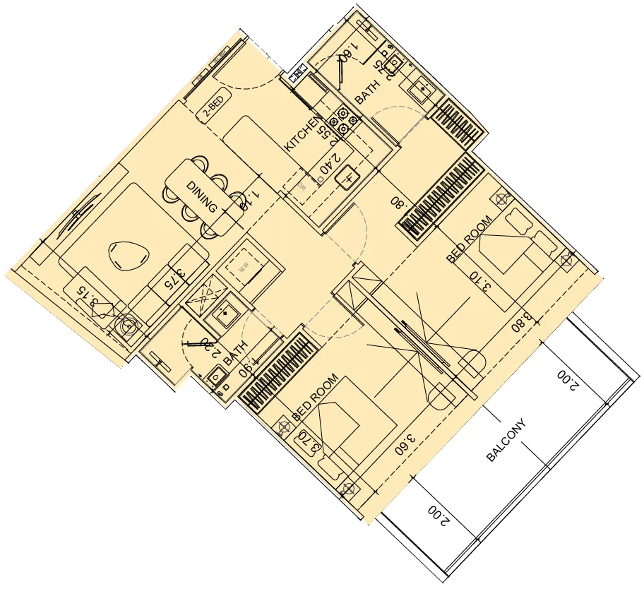 Binghatti Vision Iconic floor plan
