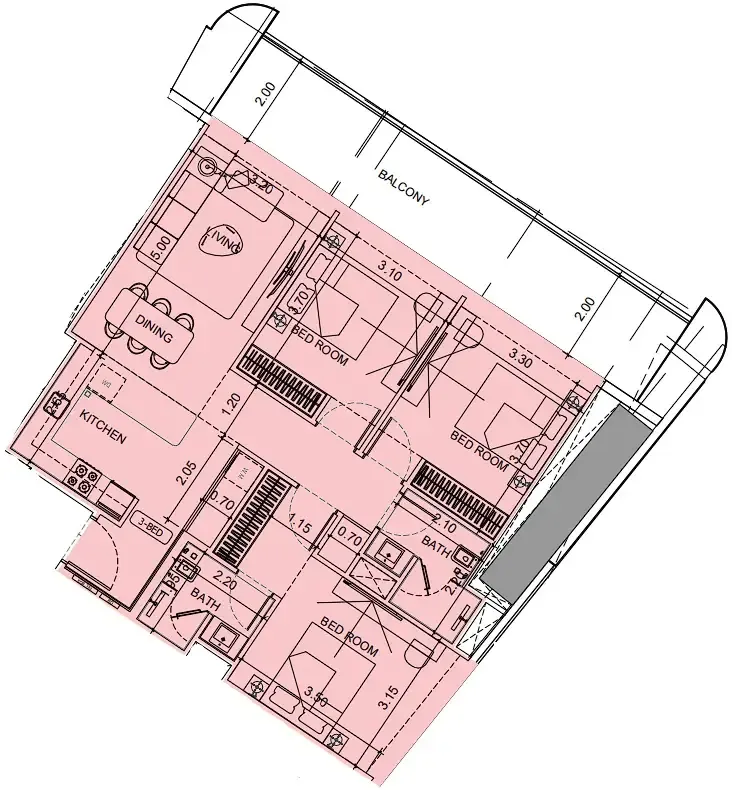 Binghatti Vision Iconic floor plan