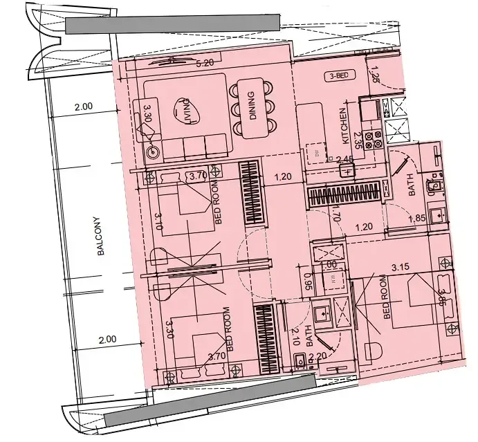 Binghatti Vision Iconic floor plan