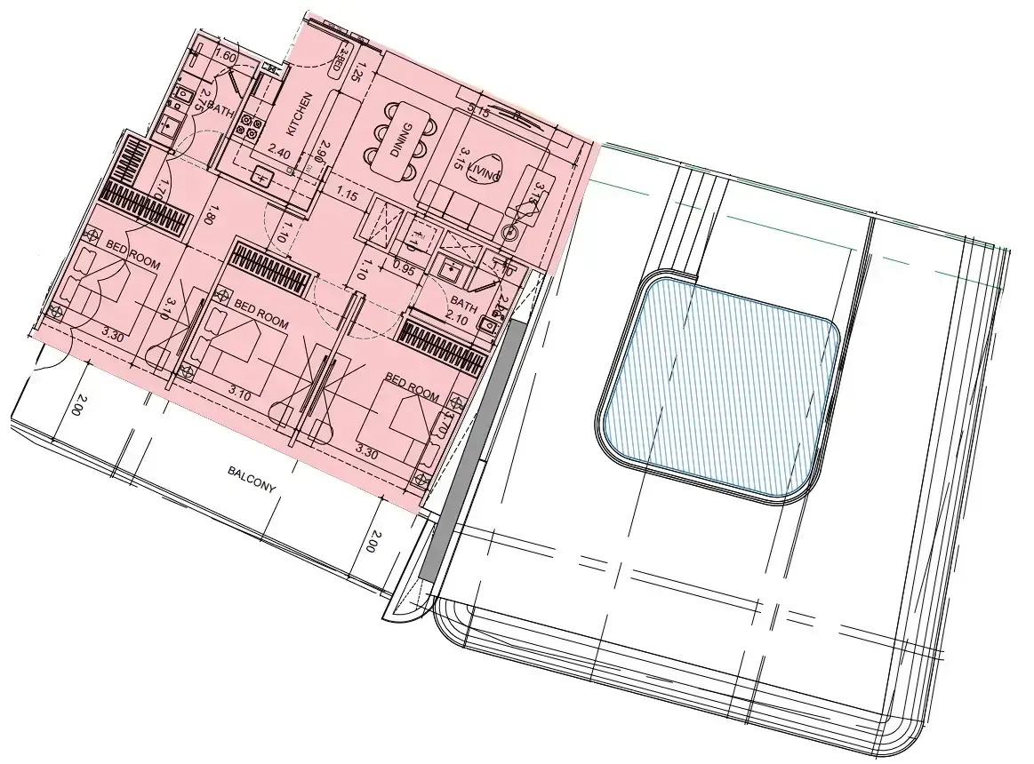 Binghatti Vision Iconic floor plan