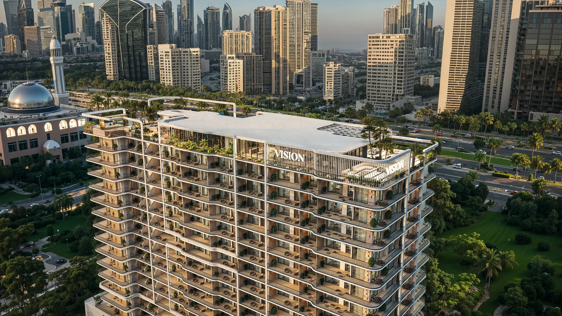 Exterior at Vista by Vision in Dubai