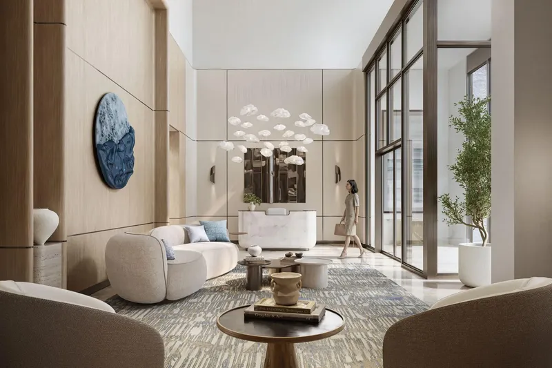 Lobby at Vista Ridge in Emaar South Dubai
