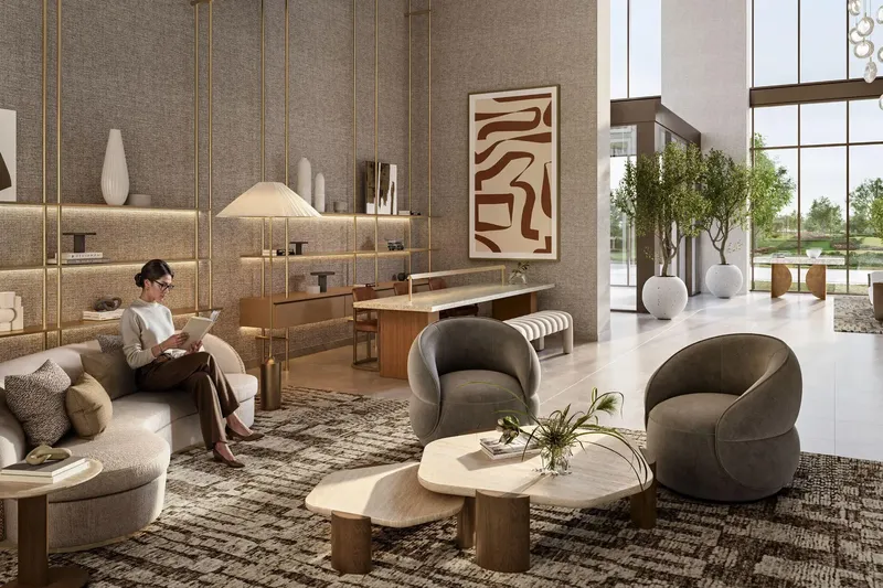 Lobby at Vista Ridge in Emaar South Dubai