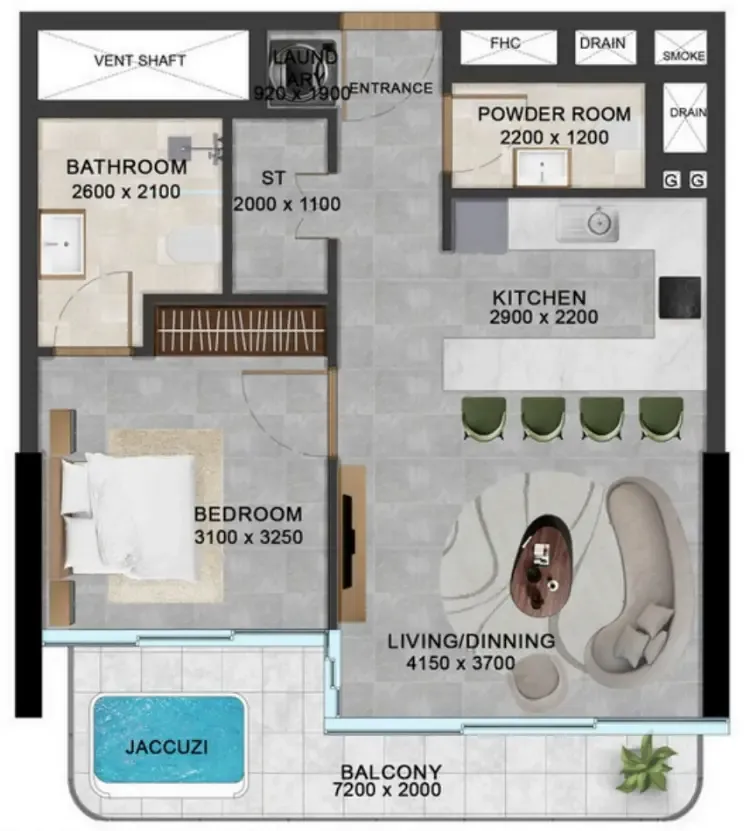 Meteora Developers Vivanti Residences by Meteora floor plan