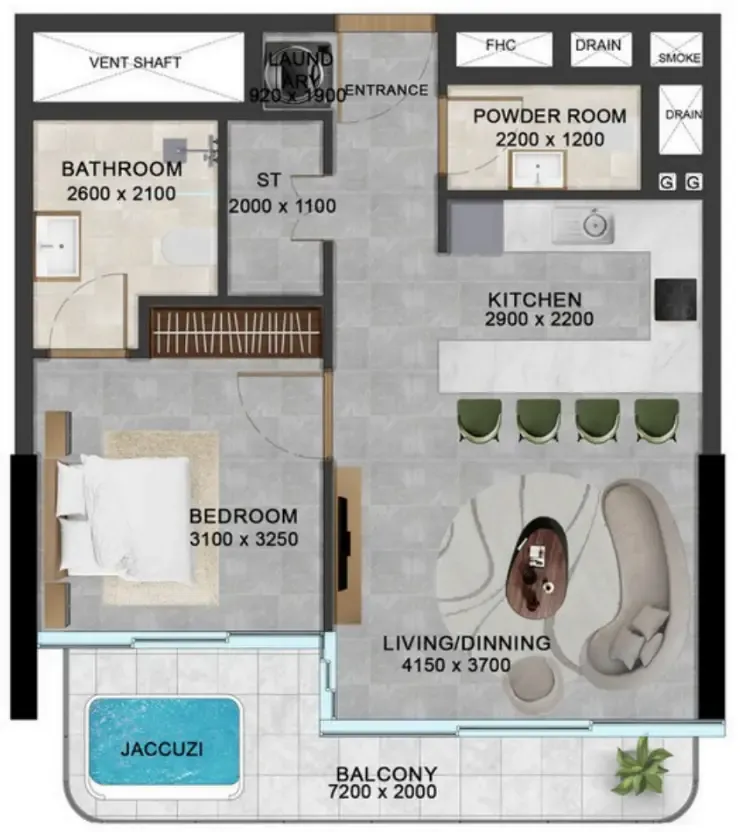 Meteora Developers Vivanti Residences by Meteora floor plan