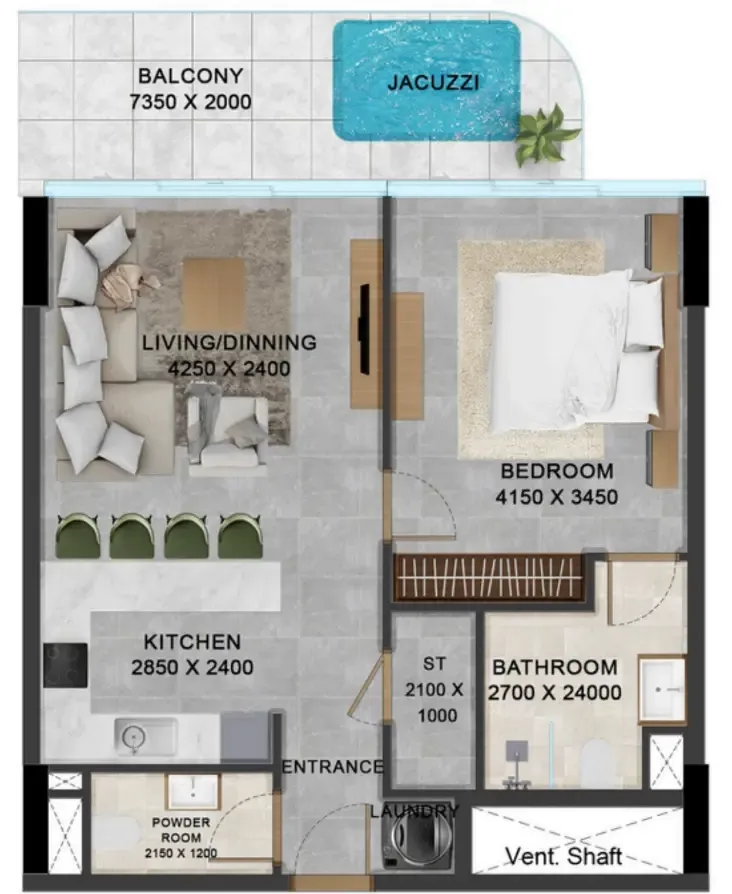 Meteora Developers Vivanti Residences by Meteora floor plan