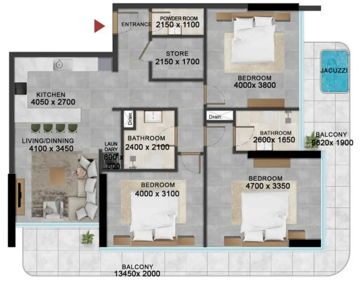 Meteora Developers Vivanti Residences by Meteora floor plan