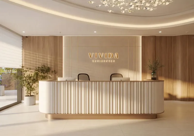 Lobby at Vivida Residences in Dubai South Dubai