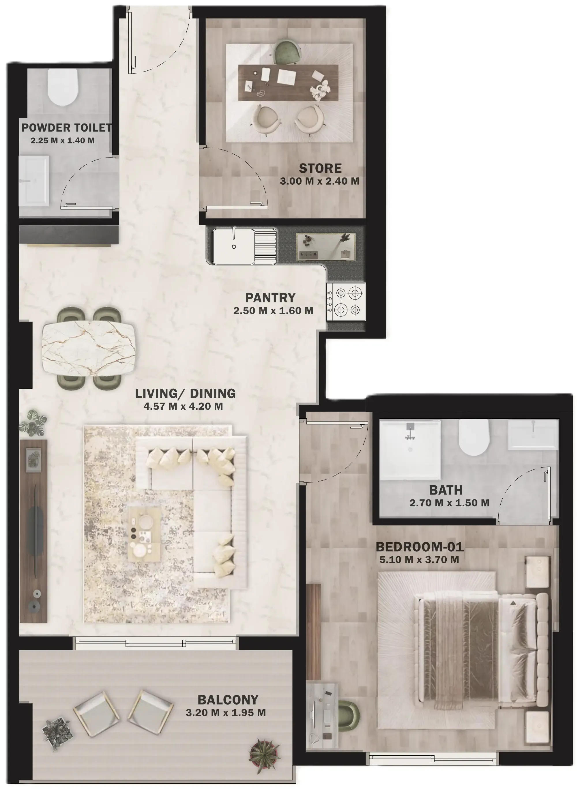 HVM Living VOI Residence floor plan