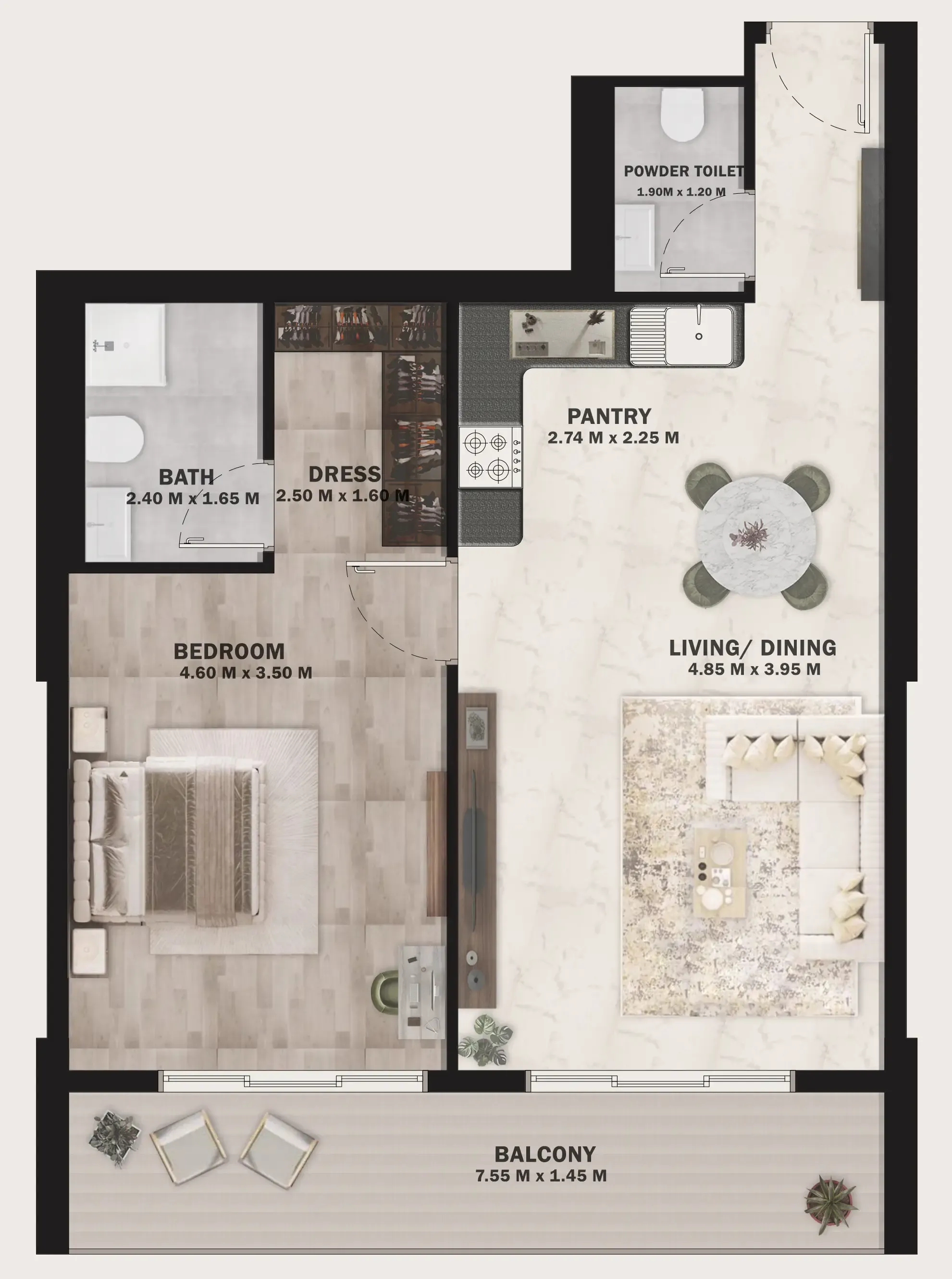 HVM Living VOI Residence floor plan