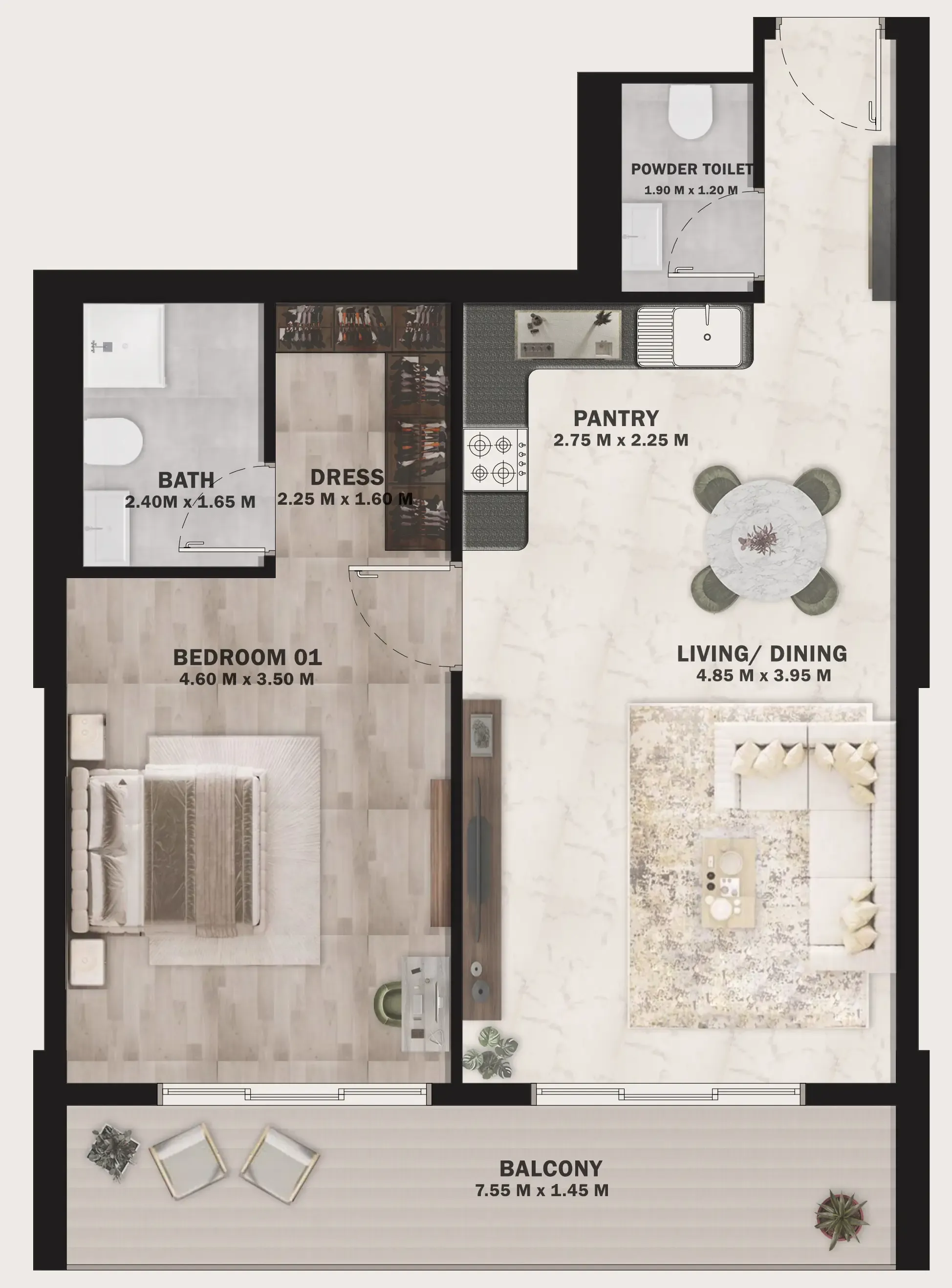 HVM Living VOI Residence floor plan