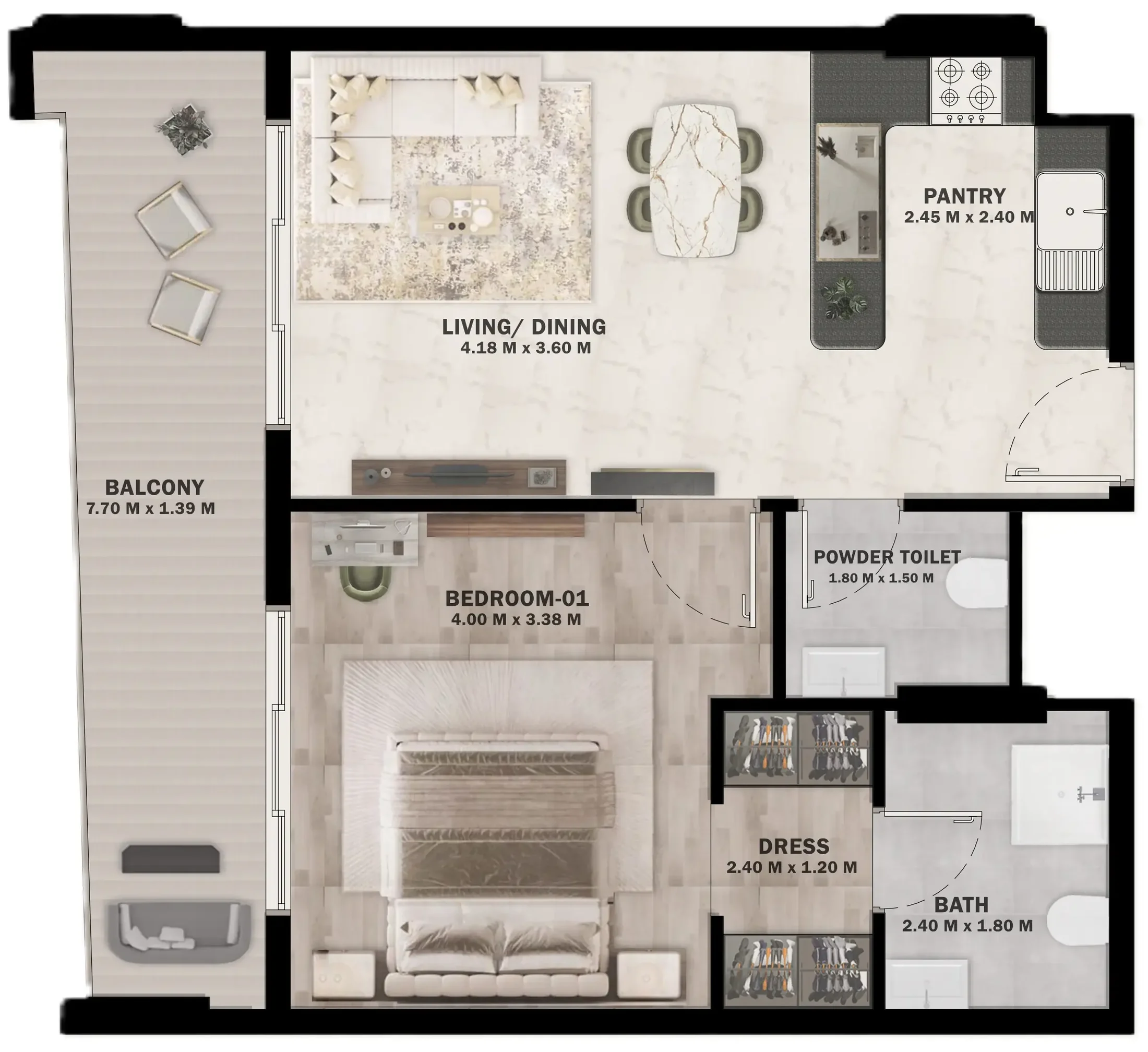 HVM Living VOI Residence floor plan