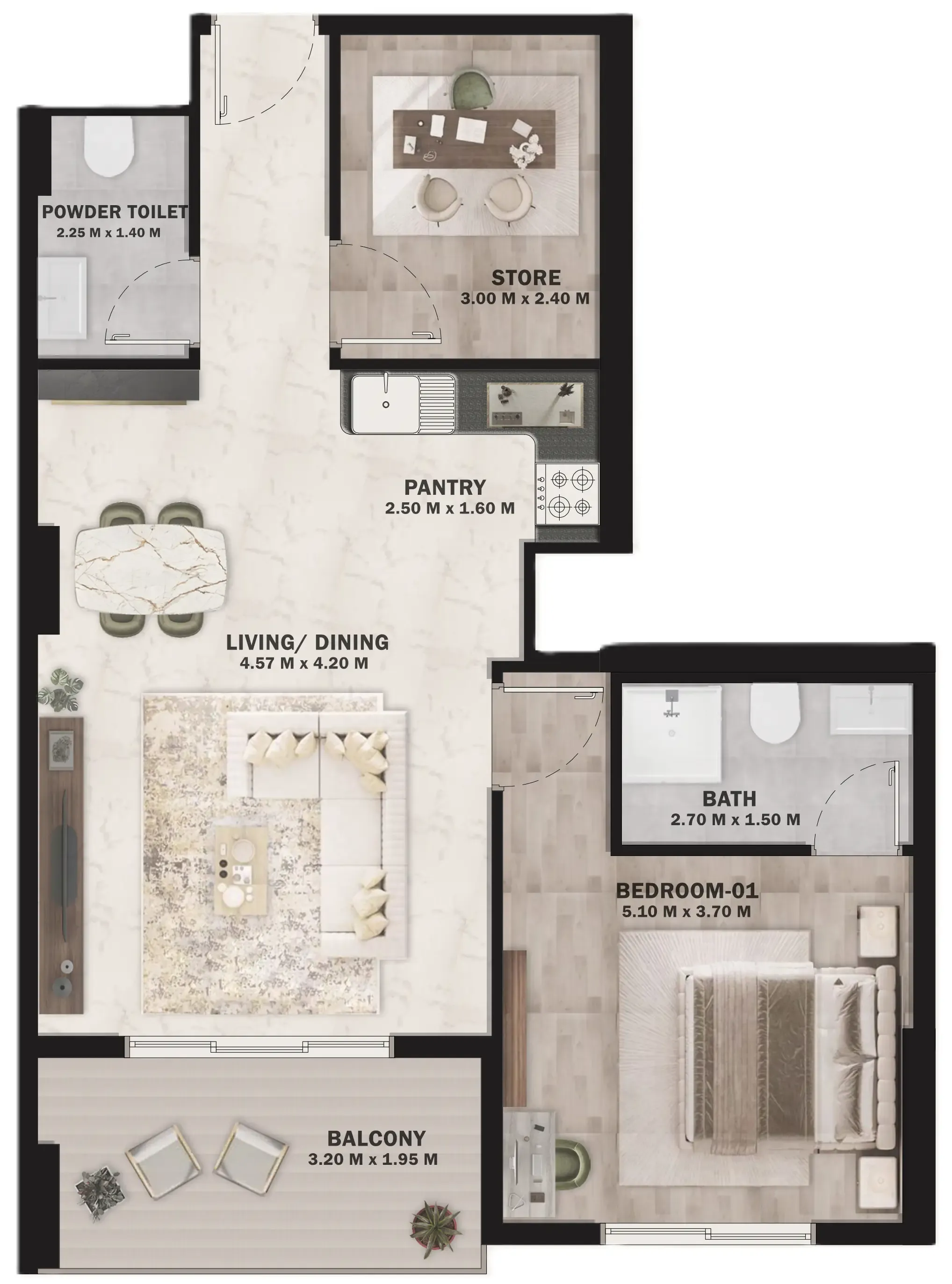 HVM Living VOI Residence floor plan