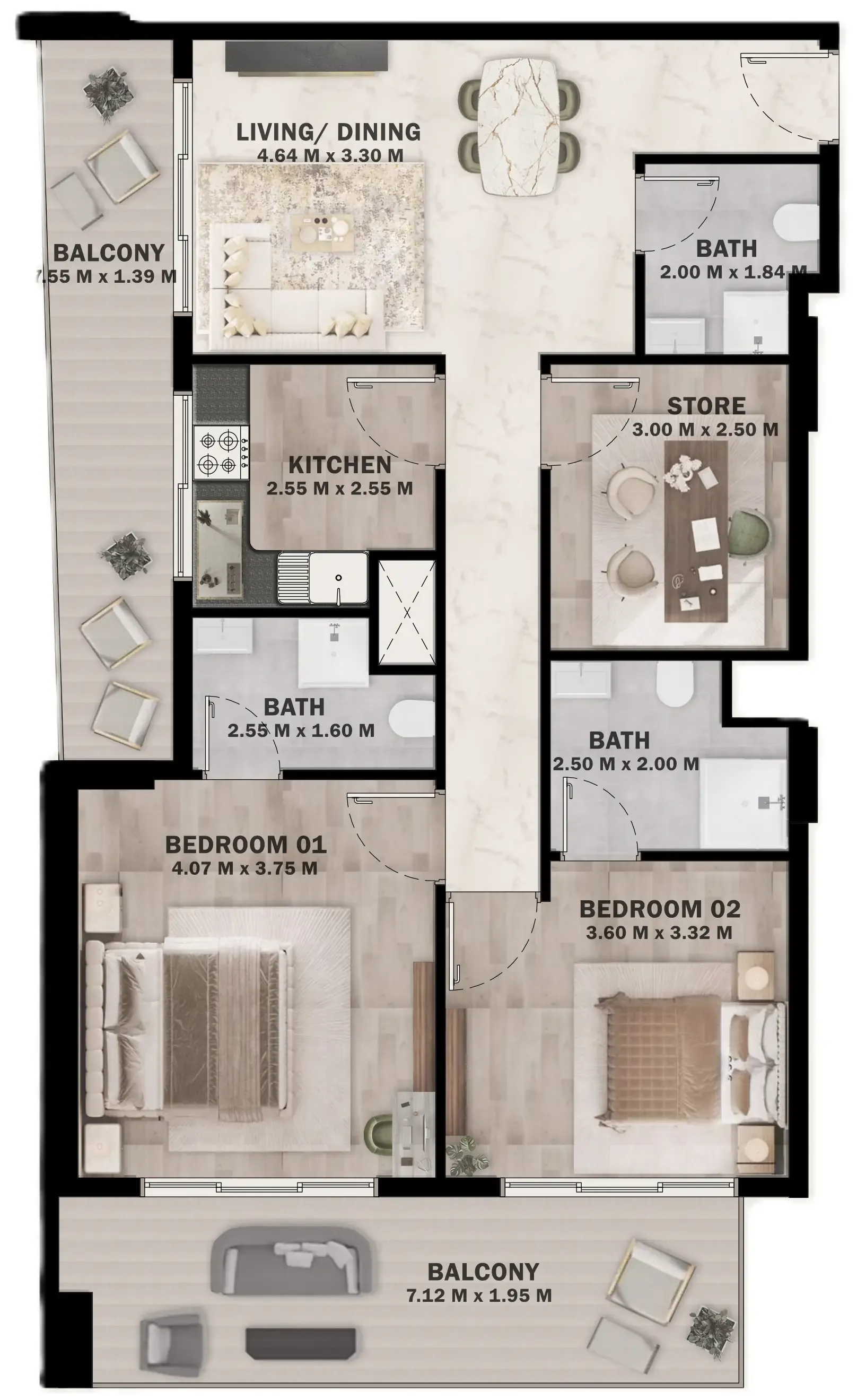 HVM Living VOI Residence floor plan