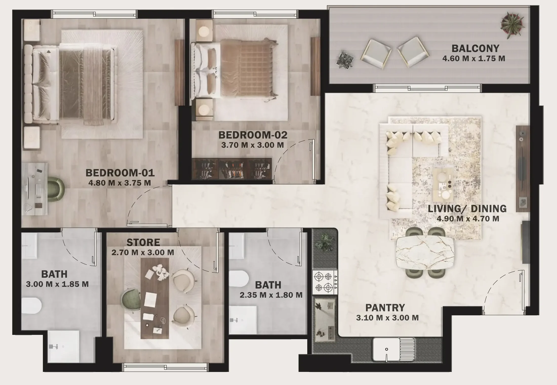 HVM Living VOI Residence floor plan