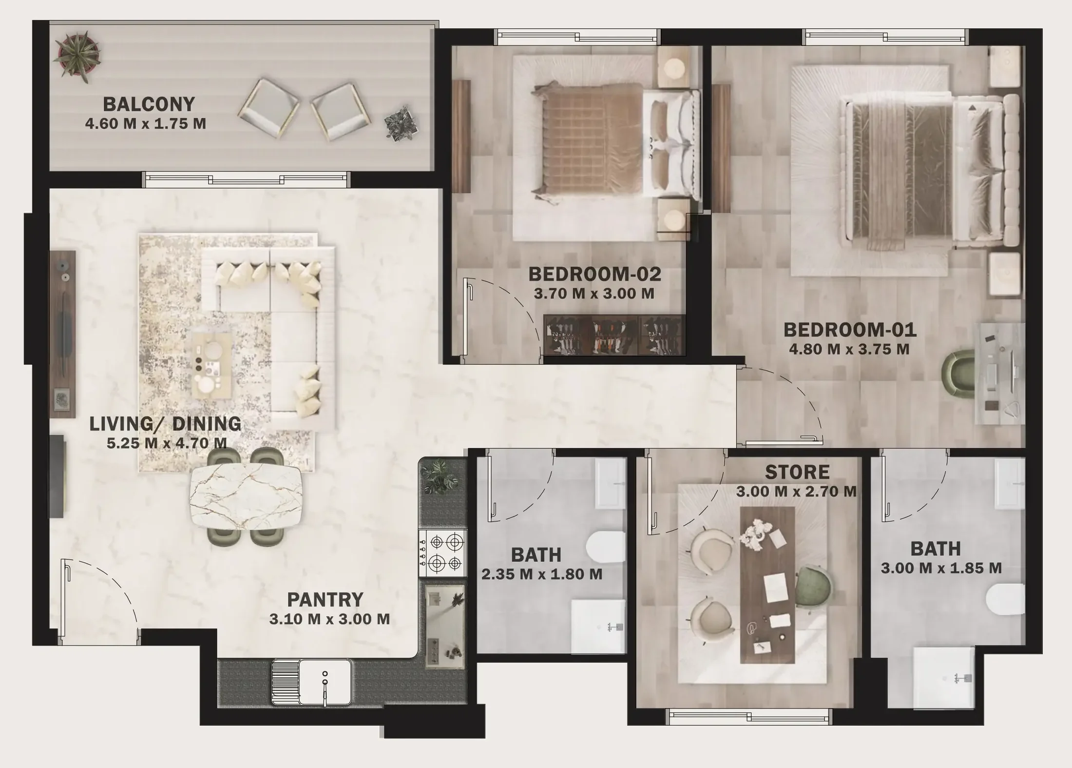 HVM Living VOI Residence floor plan