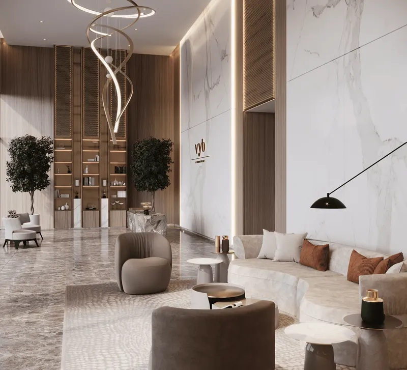 Lobby at Vyb at Business Bay in Business Bay Dubai