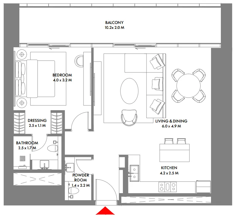 Arada W The Residences by Arada floor plan
