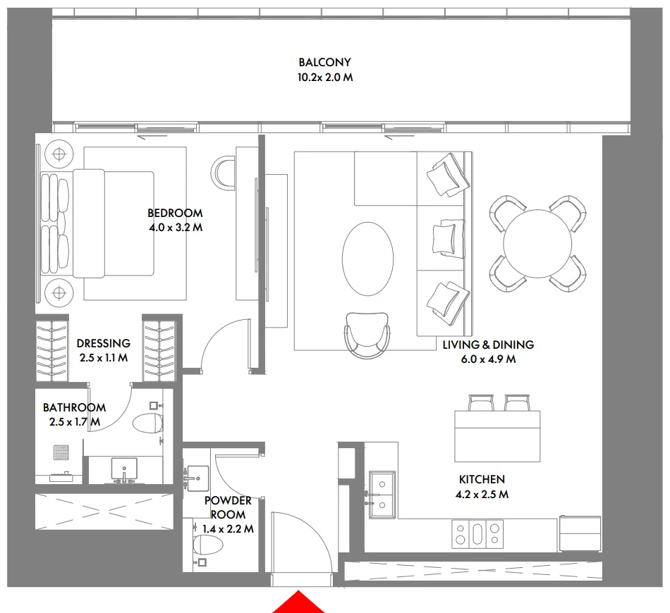 Arada W The Residences by Arada floor plan