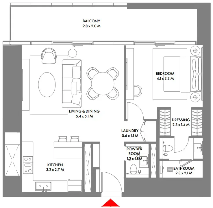 Arada W The Residences by Arada floor plan